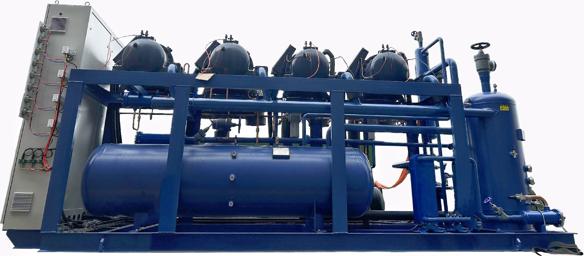中高溫螺桿壓縮冷凝機(jī)組（四并聯(lián)漢鐘主機(jī)）